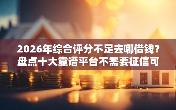 2026年综合评分不足去哪借钱？盘点十大靠谱平台不需要征信可以借款