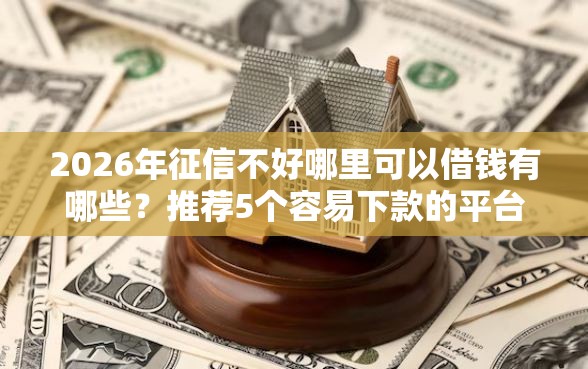 2026年征信不好哪里可以借钱有哪些？推荐5个容易下款的平台