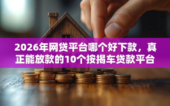 2026年网贷平台哪个好下款，真正能放款的10个按揭车贷款平台推荐