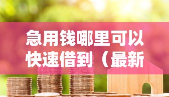 急用钱哪里可以快速借到（最新发布！）6个夜间贷款秒审核秒下款的平台