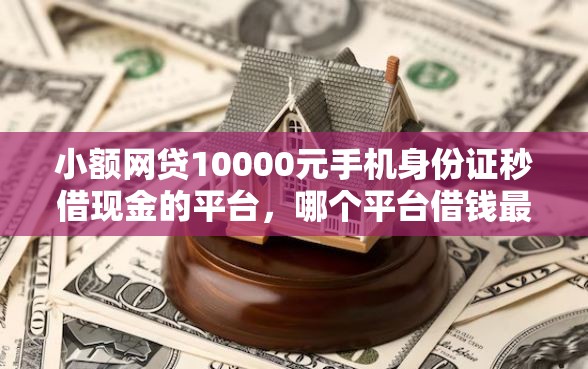 小额网贷10000元手机身份证秒借现金的平台，哪个平台借钱最容易通过的6个平台介绍