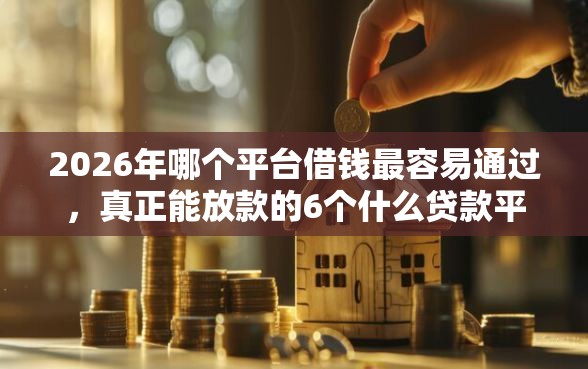 2026年哪个平台借钱最容易通过，真正能放款的6个什么贷款平台容易通过推荐