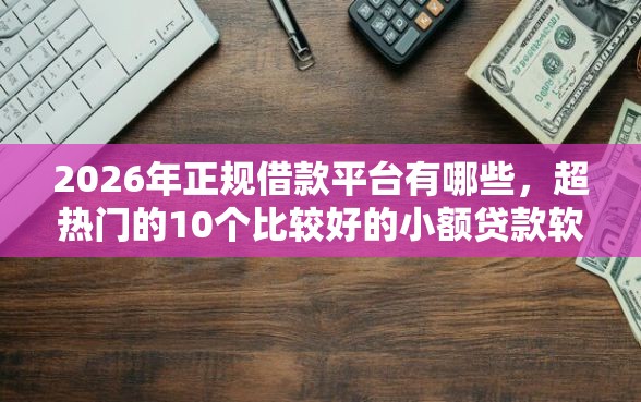 2026年正规借款平台有哪些，超热门的10个比较好的小额贷款软件推荐