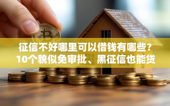 征信不好哪里可以借钱有哪些？10个貌似免审批、黑征信也能贷款的网贷口子合集