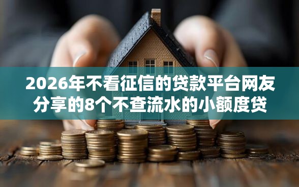 2026年不看征信的贷款平台网友分享的8个不查流水的小额度贷款软件我觉得不错！