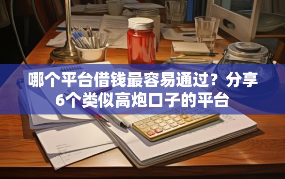 哪个平台借钱最容易通过？分享6个类似高炮口子的平台