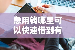 急用钱哪里可以快速借到有哪些？分享9个在借款平台借钱安全