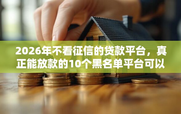 2026年不看征信的贷款平台，真正能放款的10个黑名单平台可以贷款推荐