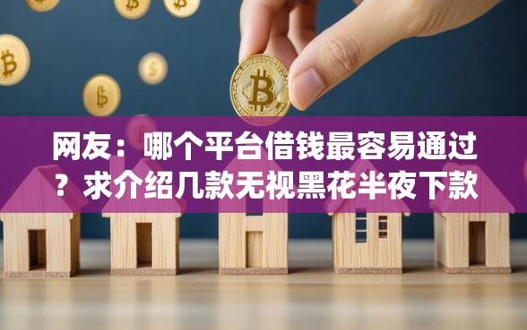 网友：哪个平台借钱最容易通过？求介绍几款无视黑花半夜下款的网贷app