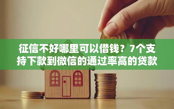 征信不好哪里可以借钱？7个支持下款到微信的通过率高的贷款平台