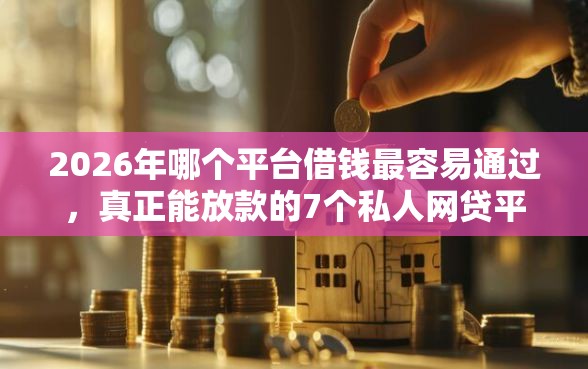 2026年哪个平台借钱最容易通过，真正能放款的7个私人网贷平台推荐