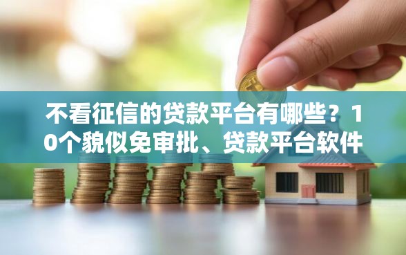 不看征信的贷款平台有哪些？10个貌似免审批、贷款平台软件合集