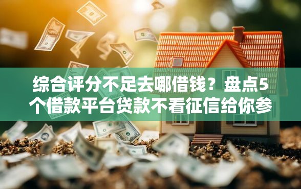 综合评分不足去哪借钱？盘点5个借款平台贷款不看征信给你参考
