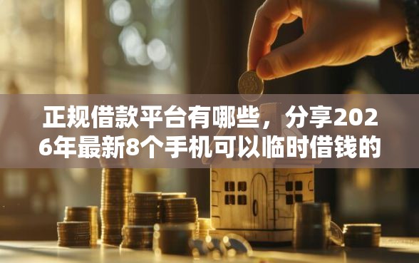 正规借款平台有哪些,分享2026年最新8个手机可以临时借钱的平台 正规借款平台有哪些,分享2026年最新8个手机可以临时借钱的平台
