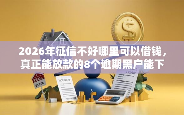 2026年征信不好哪里可以借钱，真正能放款的8个逾期黑户能下款的新口子推荐
