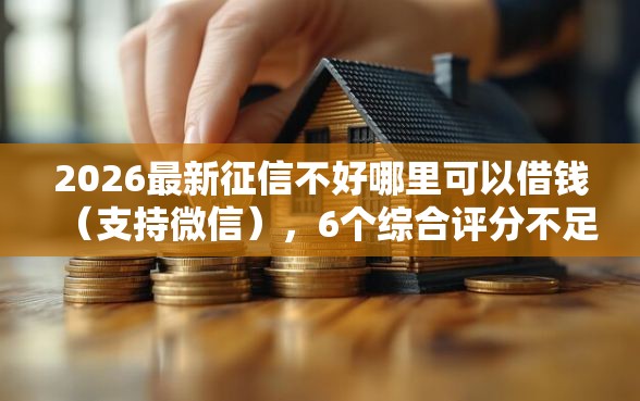 2026最新征信不好哪里可以借钱（支持微信），6个综合评分不足有负债都能下款口子无私分享