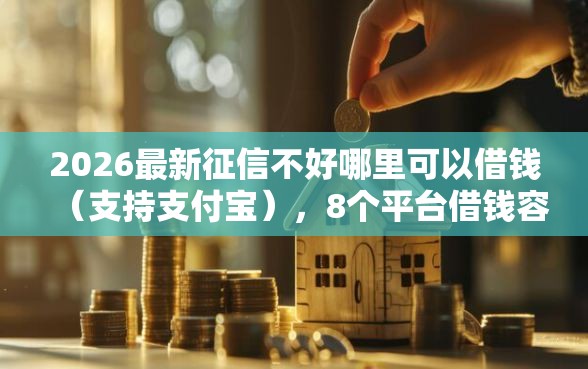 2026最新征信不好哪里可以借钱（支持支付宝），8个平台借钱容易通过不看负债无私分享