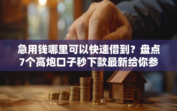 急用钱哪里可以快速借到？盘点7个高炮口子秒下款最新给你参考