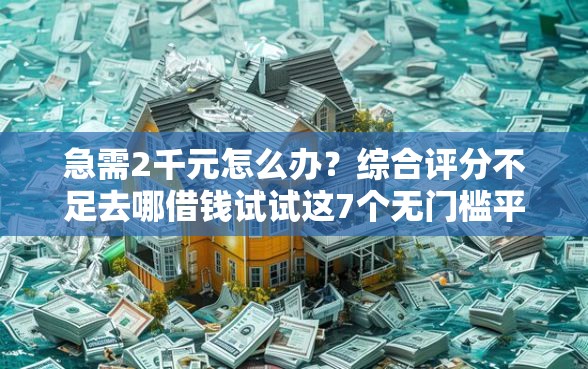 急需2千元怎么办？综合评分不足去哪借钱试试这7个无门槛平台