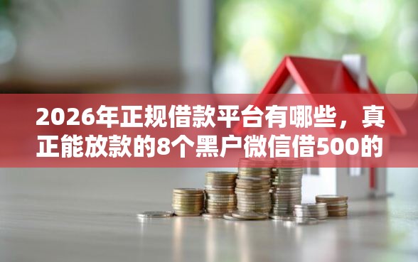 2026年正规借款平台有哪些，真正能放款的8个黑户微信借500的平台推荐