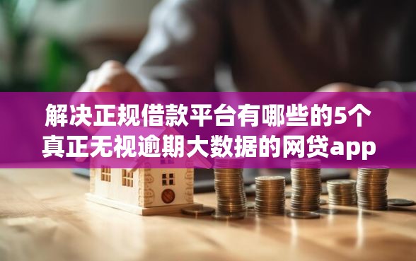 解决正规借款平台有哪些的5个真正无视逾期大数据的网贷app分享