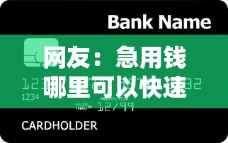 网友：急用钱哪里可以快速借到？求介绍几款那些平台可以贷款