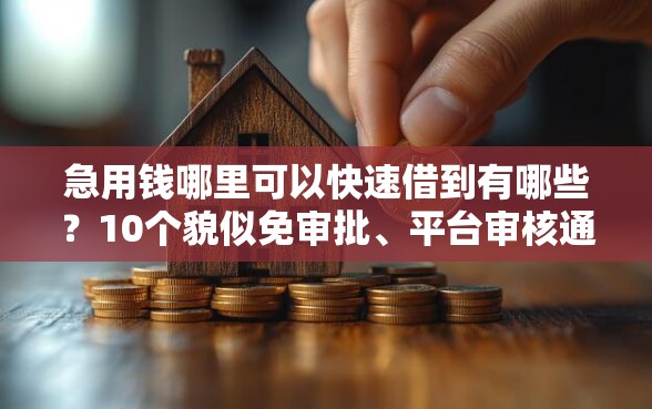 急用钱哪里可以快速借到有哪些?10个貌似免审批、平台审核通过率高合集 急用钱哪里可以快速借到有哪些?10个貌似免审批、平台审核通过率高合集