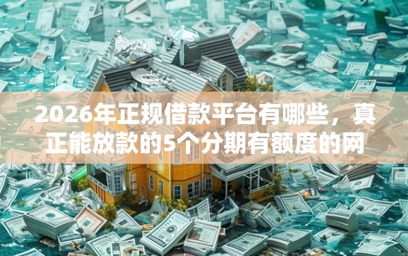 2026年正规借款平台有哪些，真正能放款的5个分期有额度的网贷口子推荐