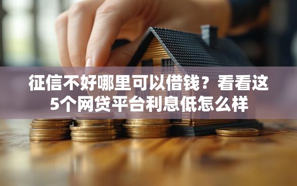 征信不好哪里可以借钱？看看这5个网贷平台利息低怎么样