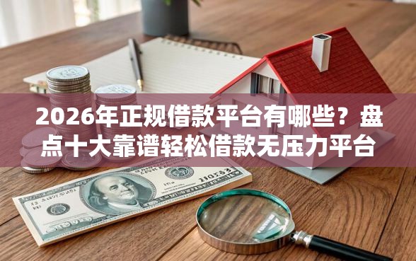 2026年正规借款平台有哪些？盘点十大靠谱轻松借款无压力平台