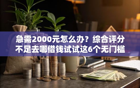 急需2000元怎么办？综合评分不足去哪借钱试试这6个无门槛平台