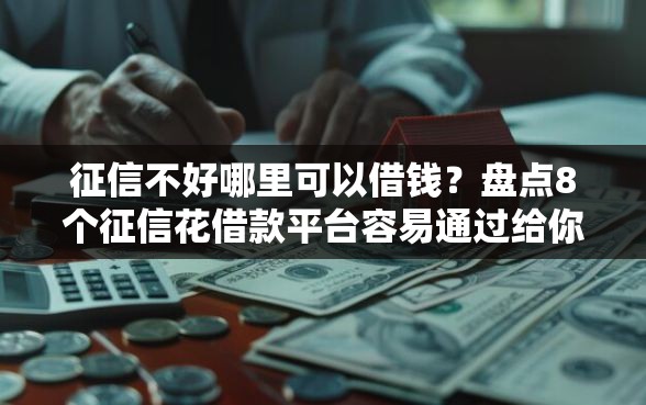征信不好哪里可以借钱？盘点8个征信花借款平台容易通过给你参考