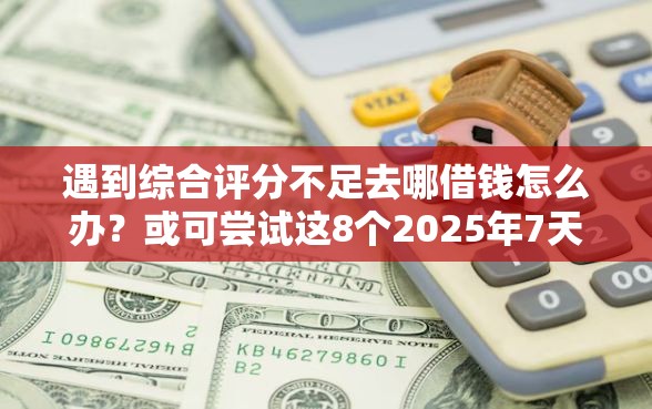 遇到综合评分不足去哪借钱怎么办？或可尝试这8个2025年7天借款的口子秒到的