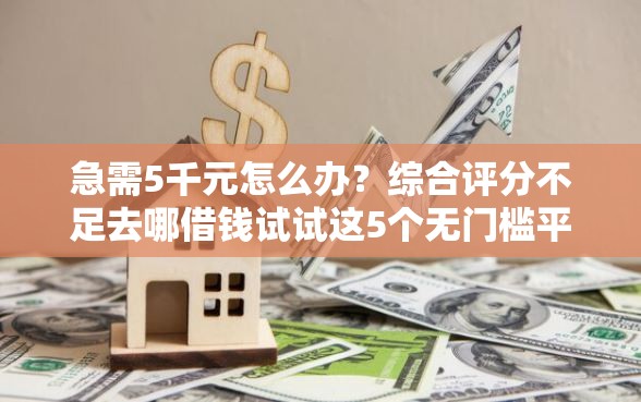 急需5千元怎么办？综合评分不足去哪借钱试试这5个无门槛平台