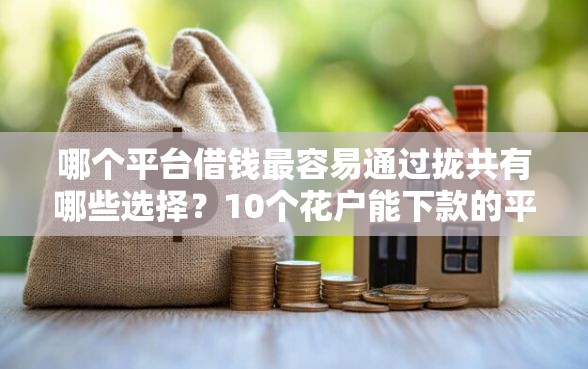 哪个平台借钱最容易通过拢共有哪些选择？10个花户能下款的平台详解