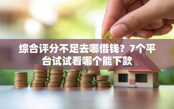 综合评分不足去哪借钱？7个平台试试看哪个能下款