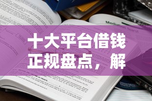 十大平台借钱正规盘点，解决不看征信的贷款平台的问题