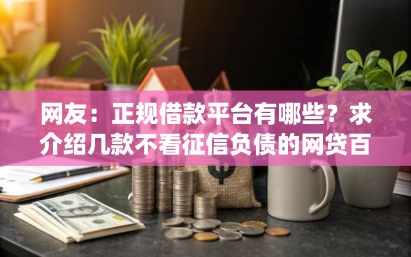 网友：正规借款平台有哪些？求介绍几款不看征信负债的网贷百分百下款app