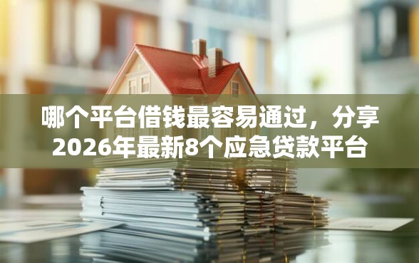 哪个平台借钱最容易通过，分享2026年最新8个应急贷款平台
