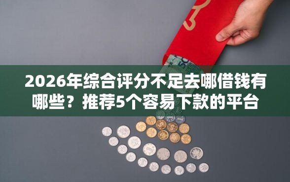 2026年综合评分不足去哪借钱有哪些？推荐5个容易下款的平台
