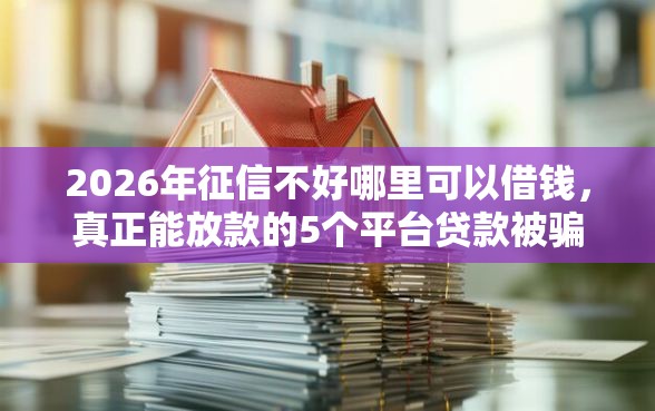 2026年征信不好哪里可以借钱,真正能放款的5个平台贷款被骗了怎么办推荐 2026年征信不好哪里可以借钱,真正能放款的5个平台贷款被骗了怎么办推荐