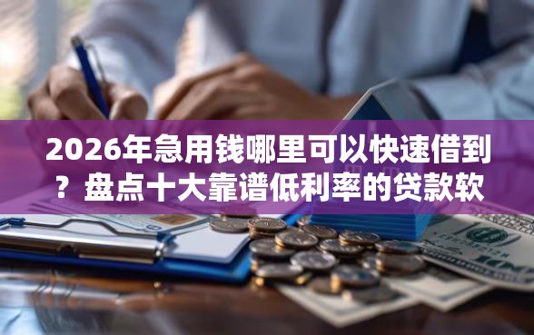 2026年急用钱哪里可以快速借到？盘点十大靠谱低利率的贷款软件