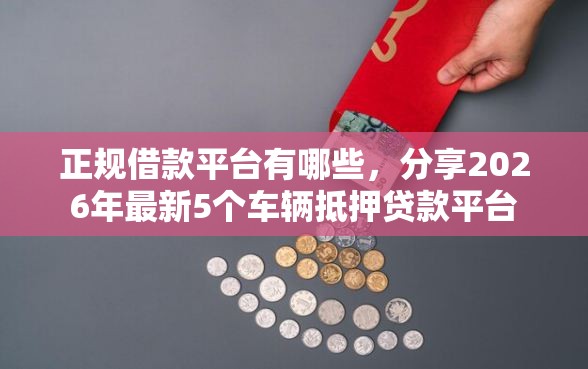 正规借款平台有哪些，分享2026年最新5个车辆抵押贷款平台