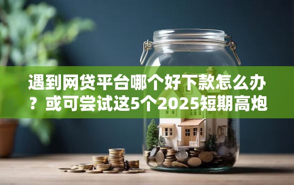 遇到网贷平台哪个好下款怎么办?或可尝试这5个2025短期高炮口子必下款 遇到网贷平台哪个好下款怎么办?或可尝试这5个2025短期高炮口子必下款