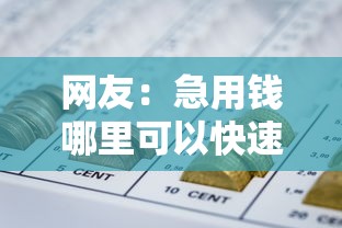 网友：急用钱哪里可以快速借到？求介绍几款网贷都平台