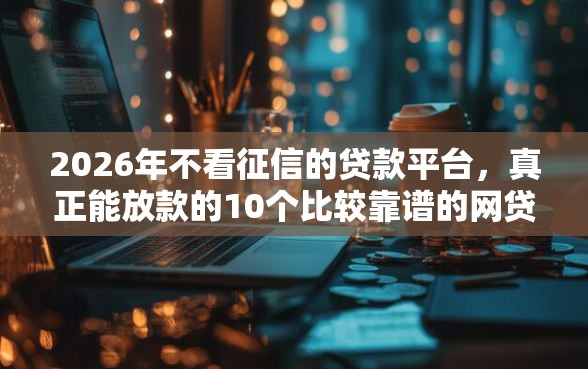 2026年不看征信的贷款平台，真正能放款的10个比较靠谱的网贷平台推荐