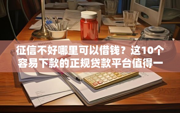 征信不好哪里可以借钱？这10个容易下款的正规贷款平台值得一试