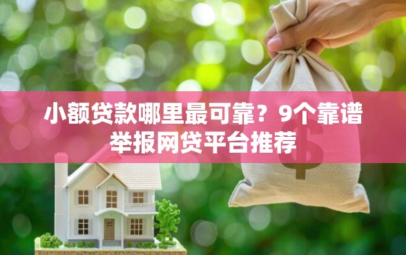 小额贷款哪里最可靠？9个靠谱举报网贷平台推荐