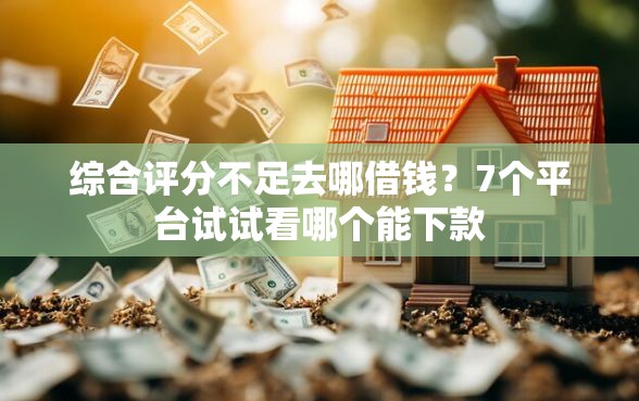 综合评分不足去哪借钱？7个平台试试看哪个能下款