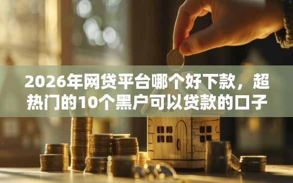 2026年网贷平台哪个好下款，超热门的10个黑户可以贷款的口子推荐